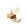 Point Virgule Bamboo Glas Onderzetters