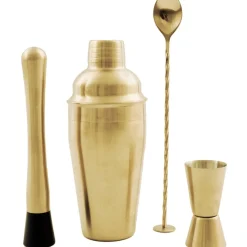Point Virgule Cocktail Set Goud 4-Delig