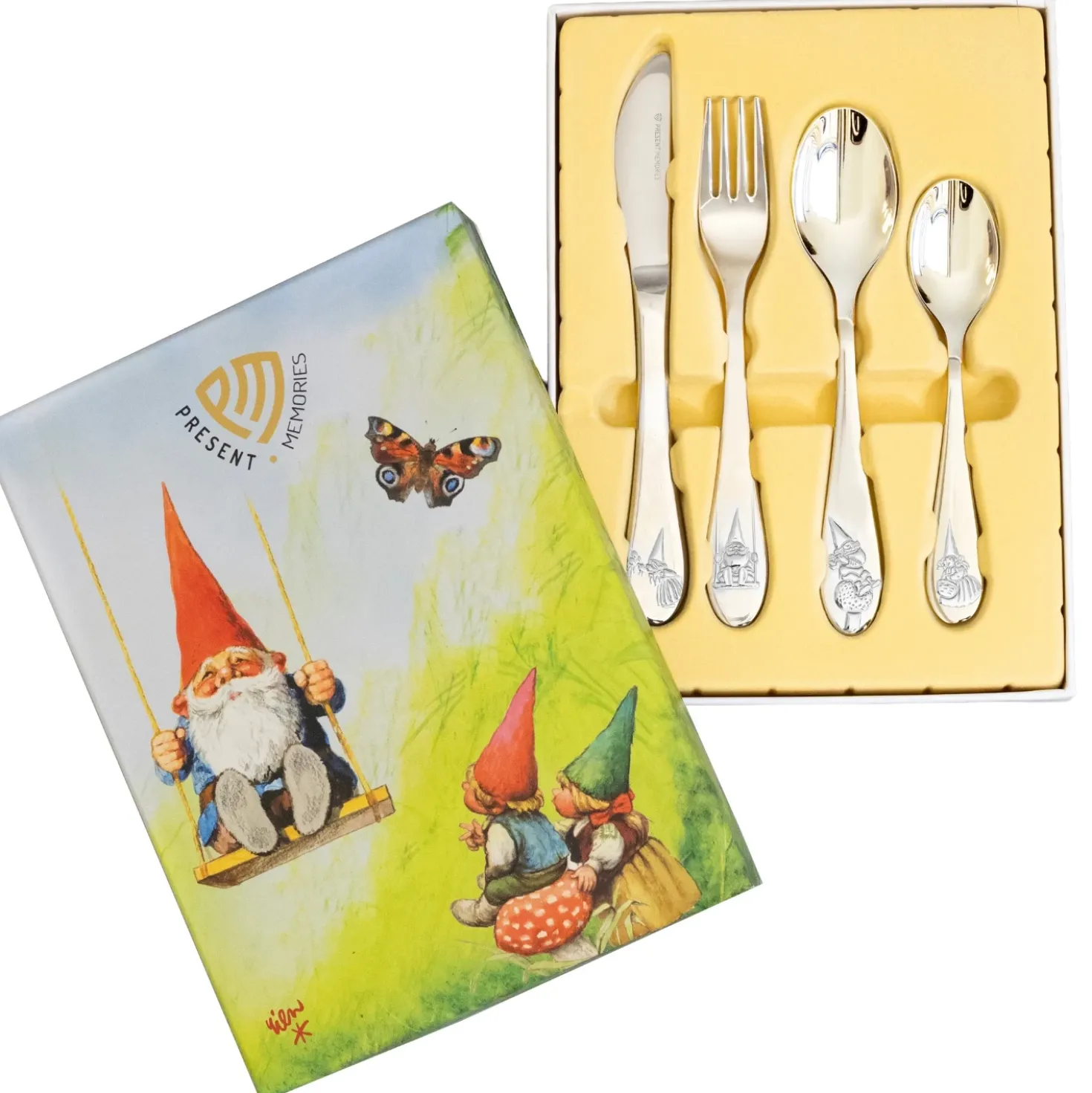 Present Memories Kinderbestek Rien Poortvliet Kabouter