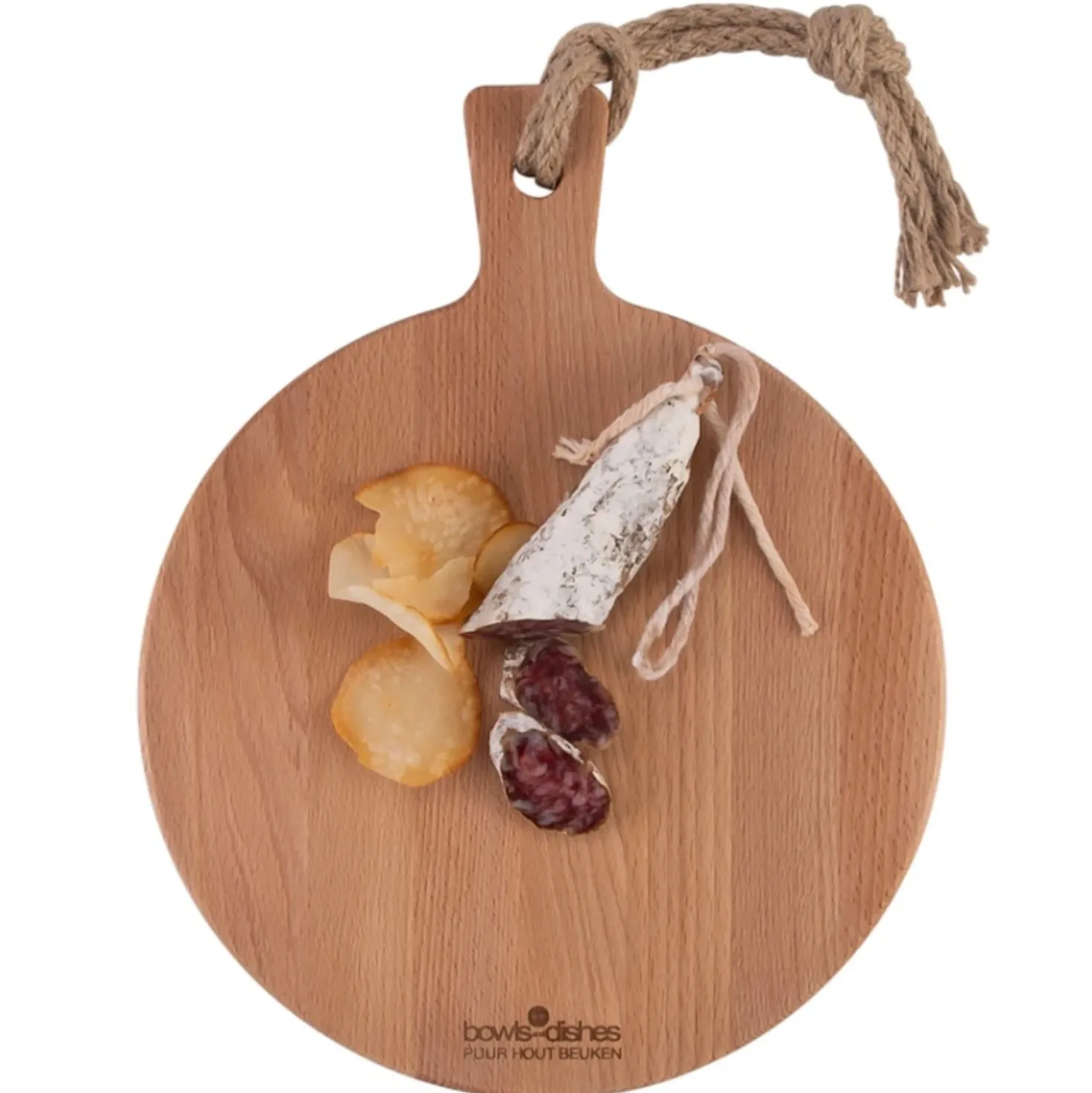 Puur Hout Ronde Serveerplank Beukenhout 30 cm
