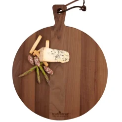Puur Hout Ronde Serveerplank Walnoothout 30 cm
