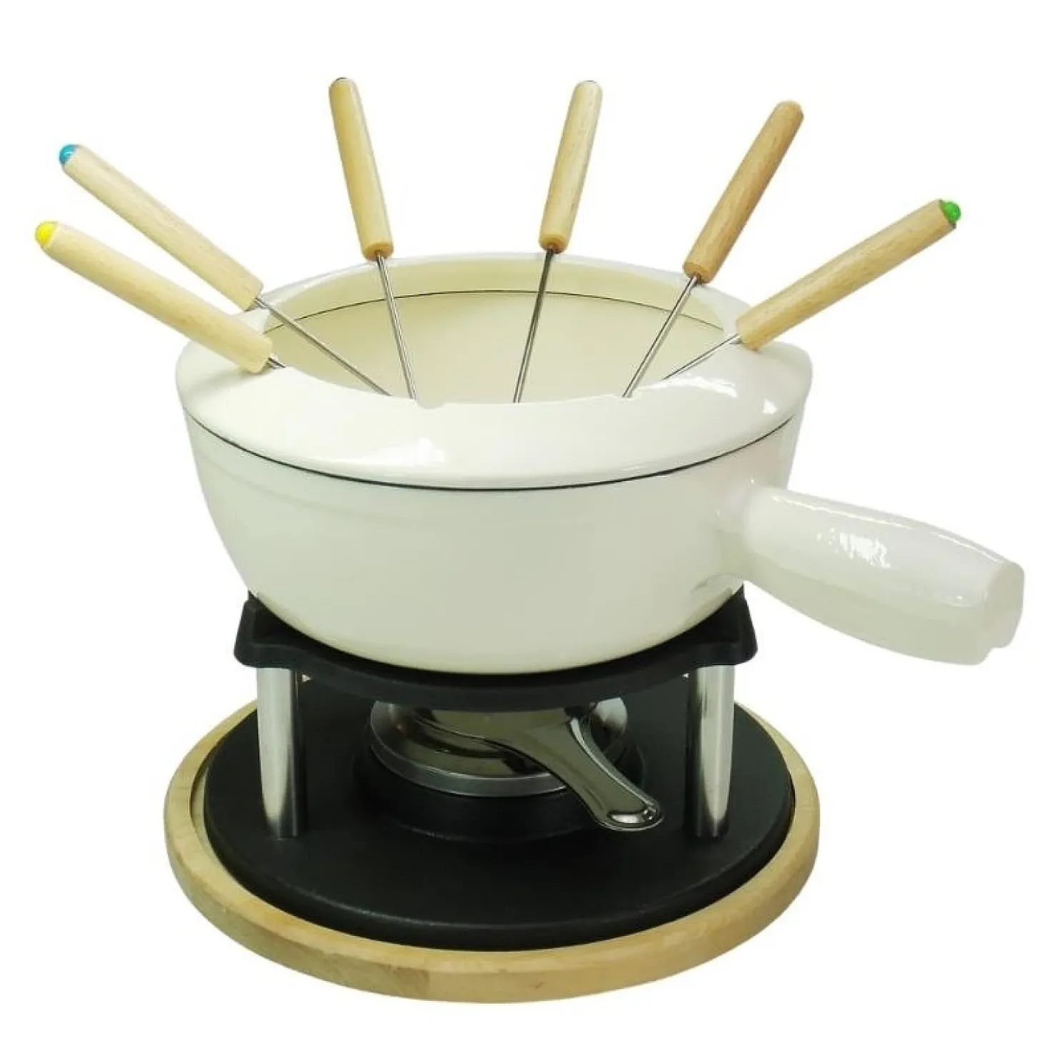 Relance Kaasfondueset 10 delig Off White