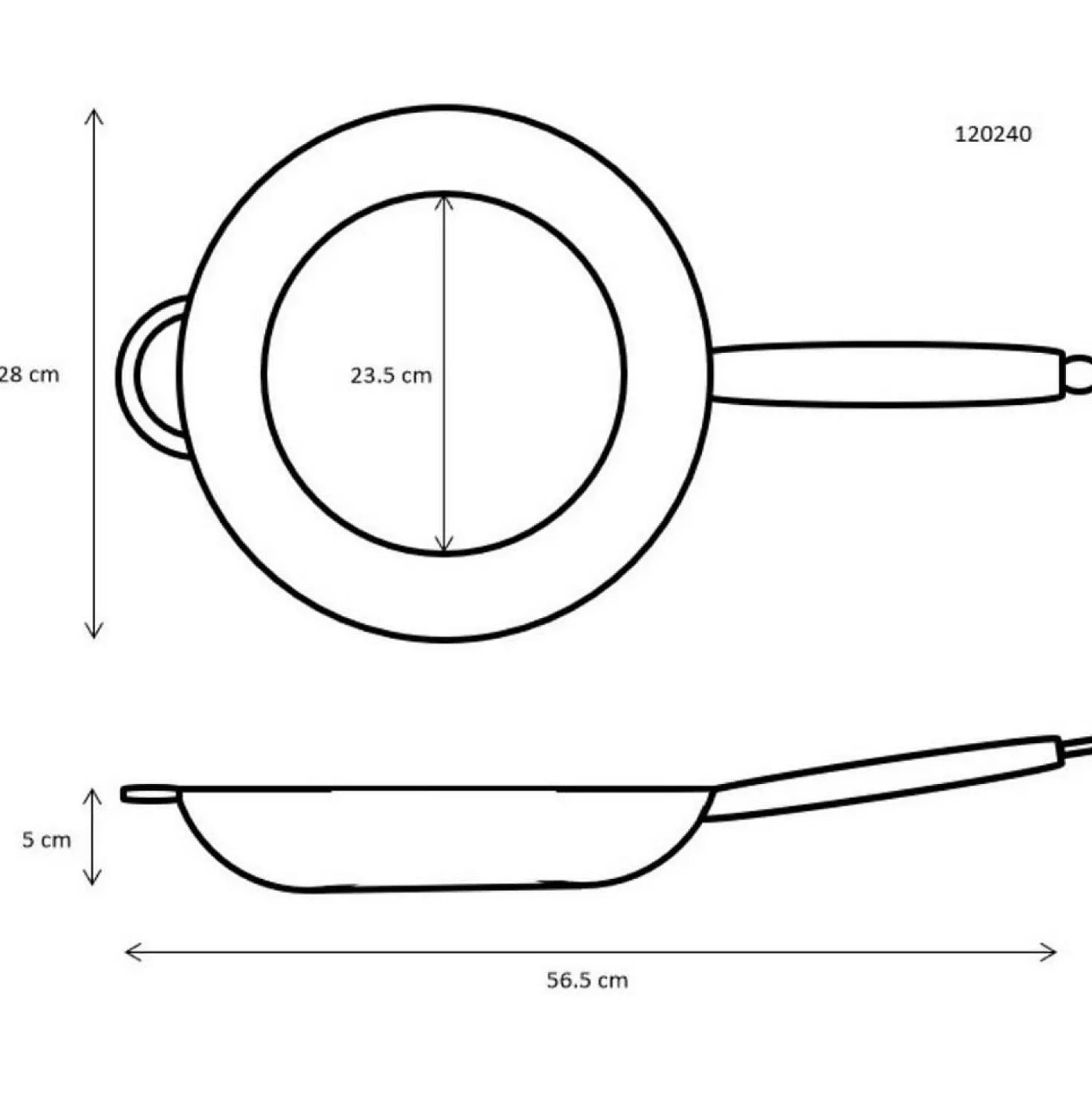 Ronneby Bruk Maestro Koekenpan 28 cm