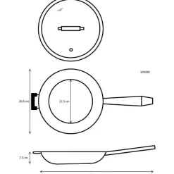 Ronneby Bruk Ultra Light Gietijzer Hapjespan 28 cm