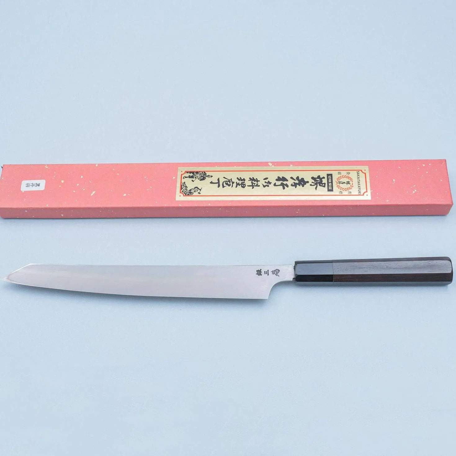 Sakai Takayuki GinSan Silver 3 Ebony Kiritsuke Yanagiba 27 cm
