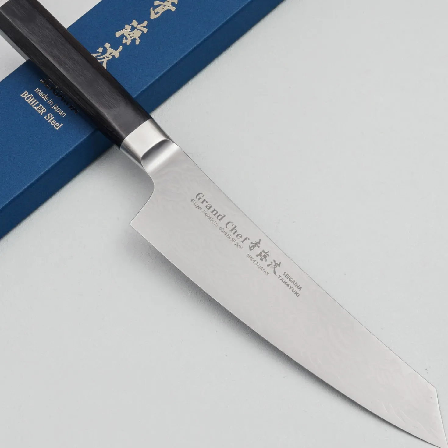 Sakai Takayuki Grand Chef Seigaiha Damascus Kengata 19 cm