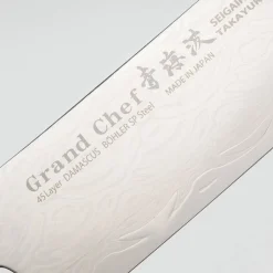 Sakai Takayuki Grand Chef Seigaiha Damascus Nakiri 16 cm