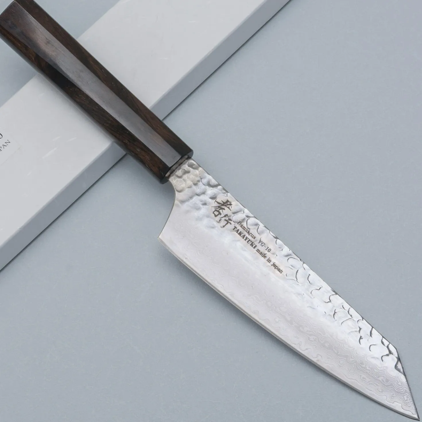Sakai Takayuki 33 Layer Damascus Ebony Kengata 16 cm