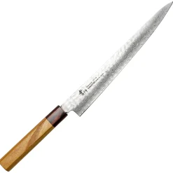 Sakai Takayuki 33 Layer Damascus Zelkova Sujihiki 24 cm