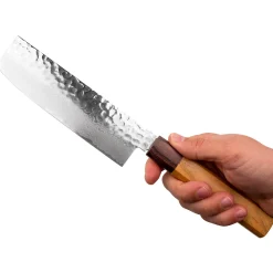 Sakai Takayuki 33 Layer Damascus Zelkova Nakiri 16 cm