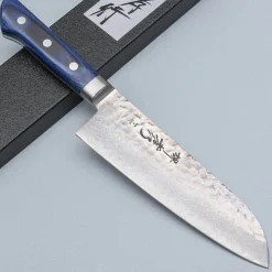 Sakai Takayuki 33 Layer Damascus Blue Santoku 18 cm