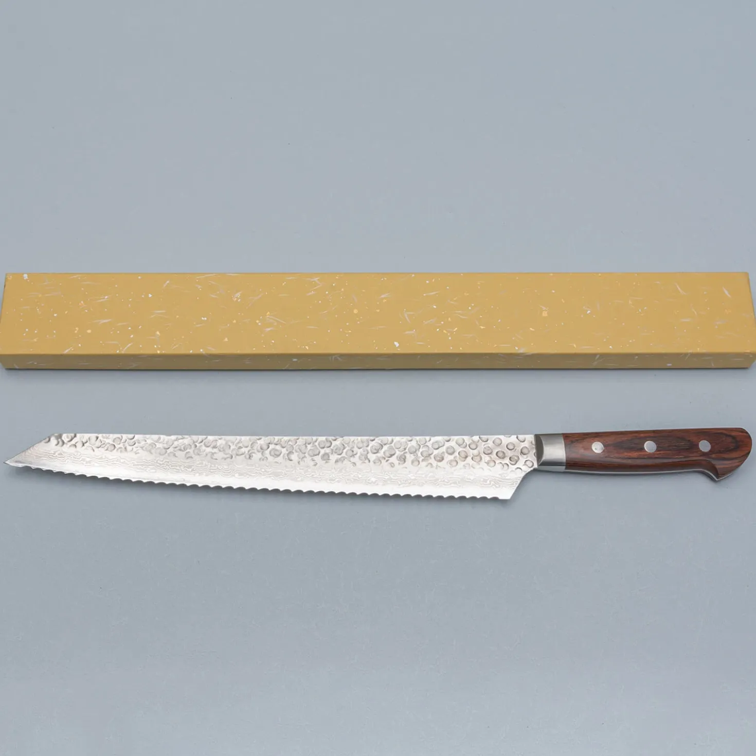 Sakai Takayuki 17 Layer Damascus Serrated Kiritsuke 30 cm