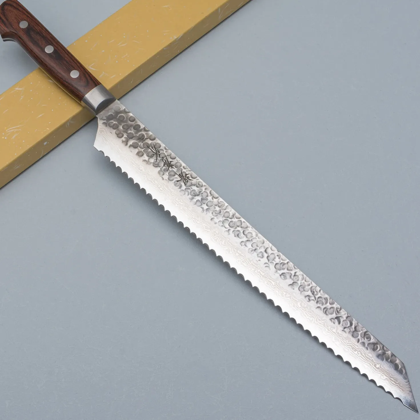 Sakai Takayuki 17 Layer Damascus Serrated Kiritsuke 30 cm