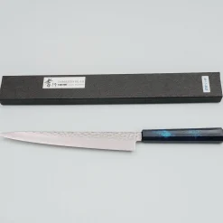 Sakai Takayuki 33 Layer Damascus Nanairo Sujihiki 24 cm