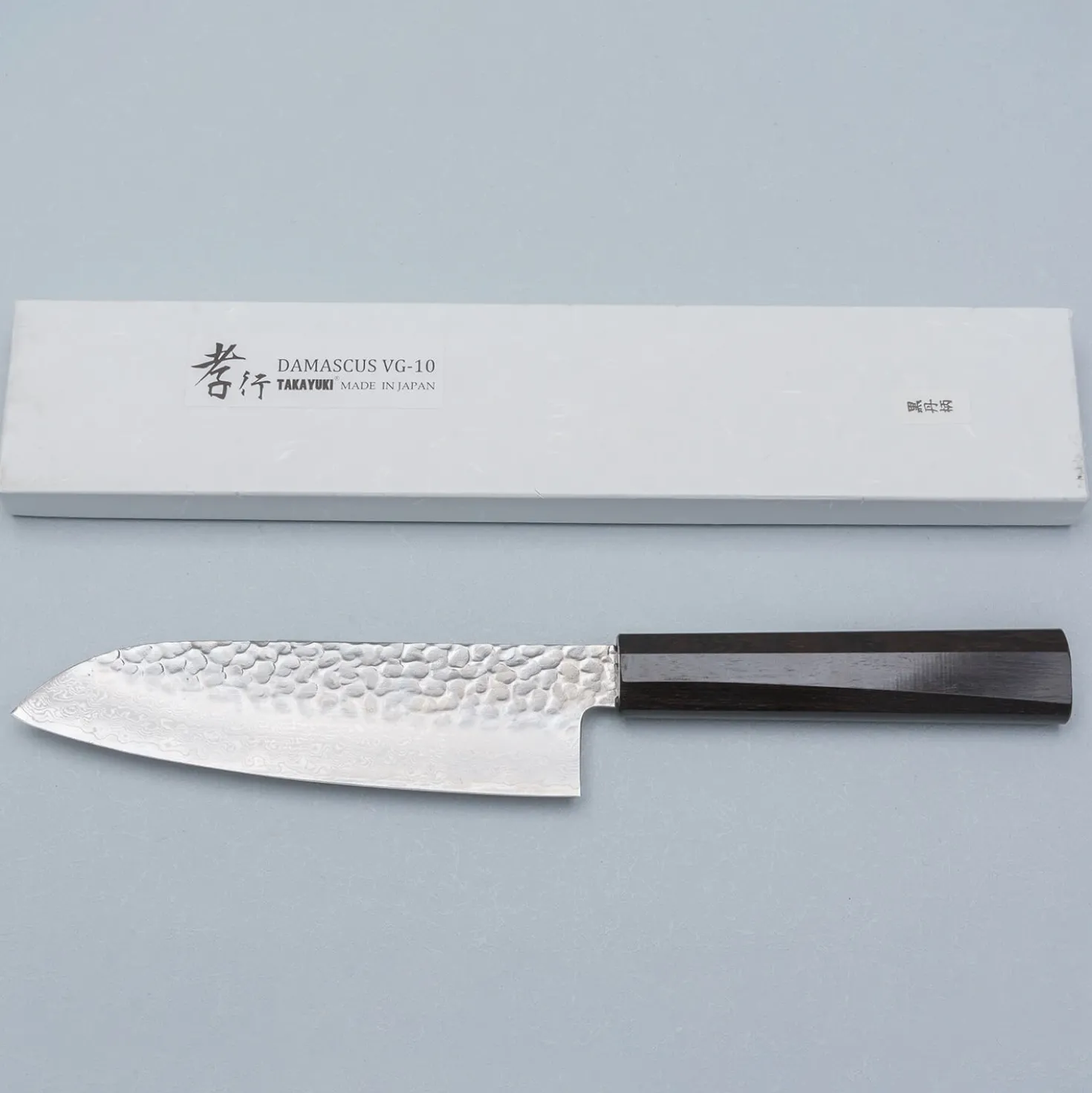 Sakai Takayuki 33 Layer Damascus Ebony Santoku 17 cm
