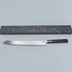 Sakai Takayuki Zangetsu Ginsan Mikazuki Kiritsuke Yanagiba 36 cm