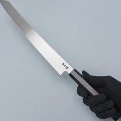 Sakai Takayuki Zangetsu Ginsan Mikazuki Kiritsuke Yanagiba 36 cm