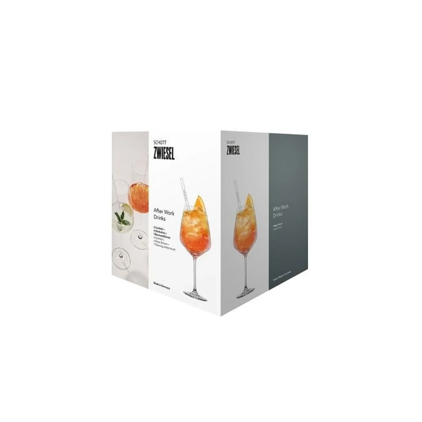 Schott Zwiesel After Work Drinks Set 4 Glazen + 4 Rietjes