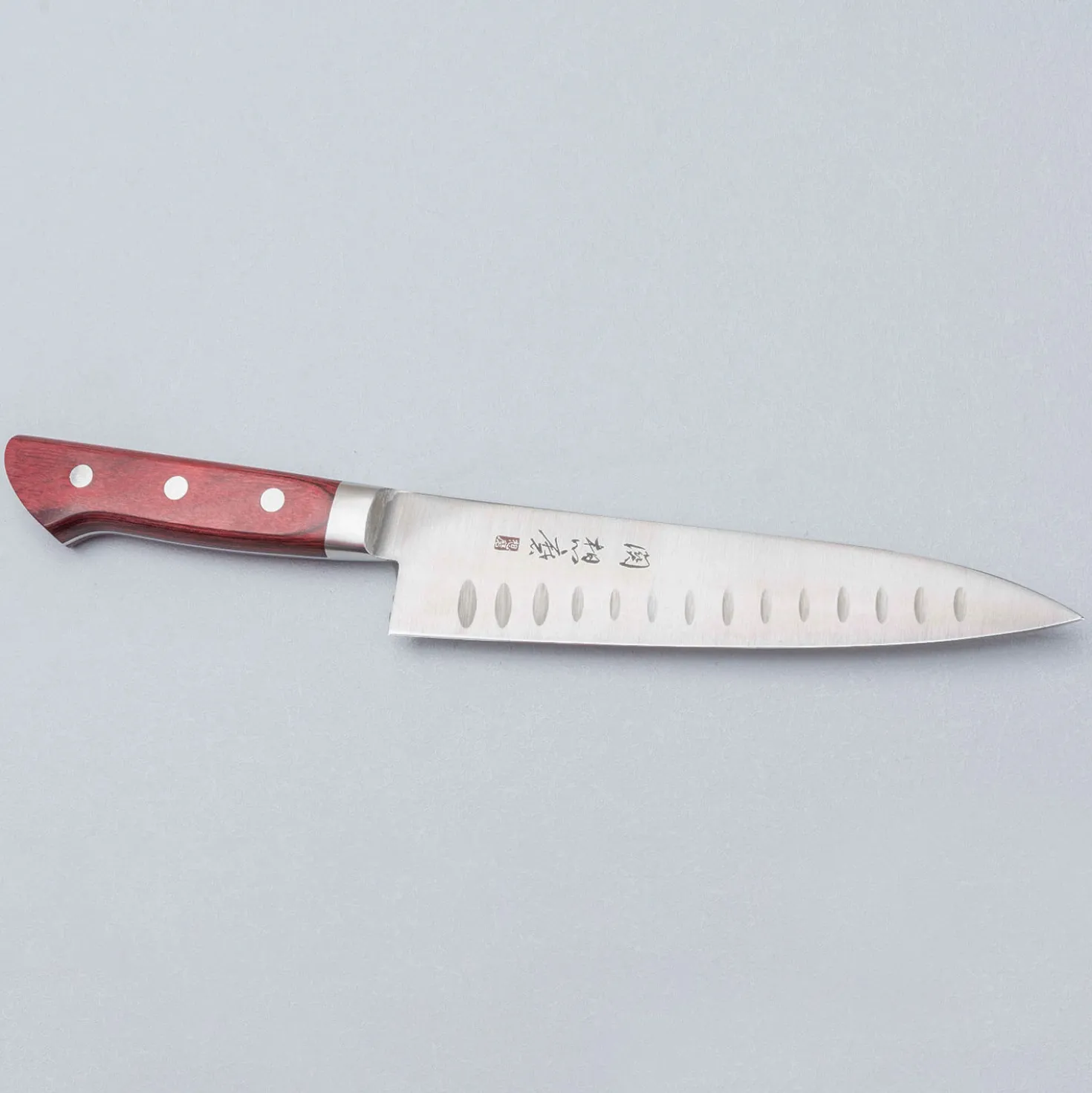 Seki Souma Red Gyuto 18 cm Dimples