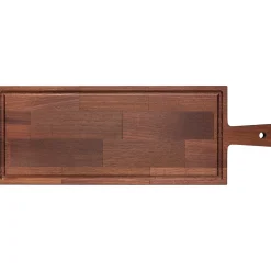 Serveerplank Acaciahout Met Handvat En Sapgeul (48 x 17 cm)
