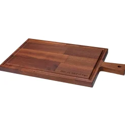 Serveerplank Acaciahout Met Handvat En Sapgeul (41 x 21 cm)