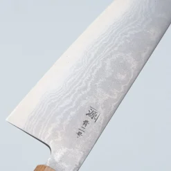 Shigeki Tanaka Aogami 2 Damascus Kiritsuke 18 cm