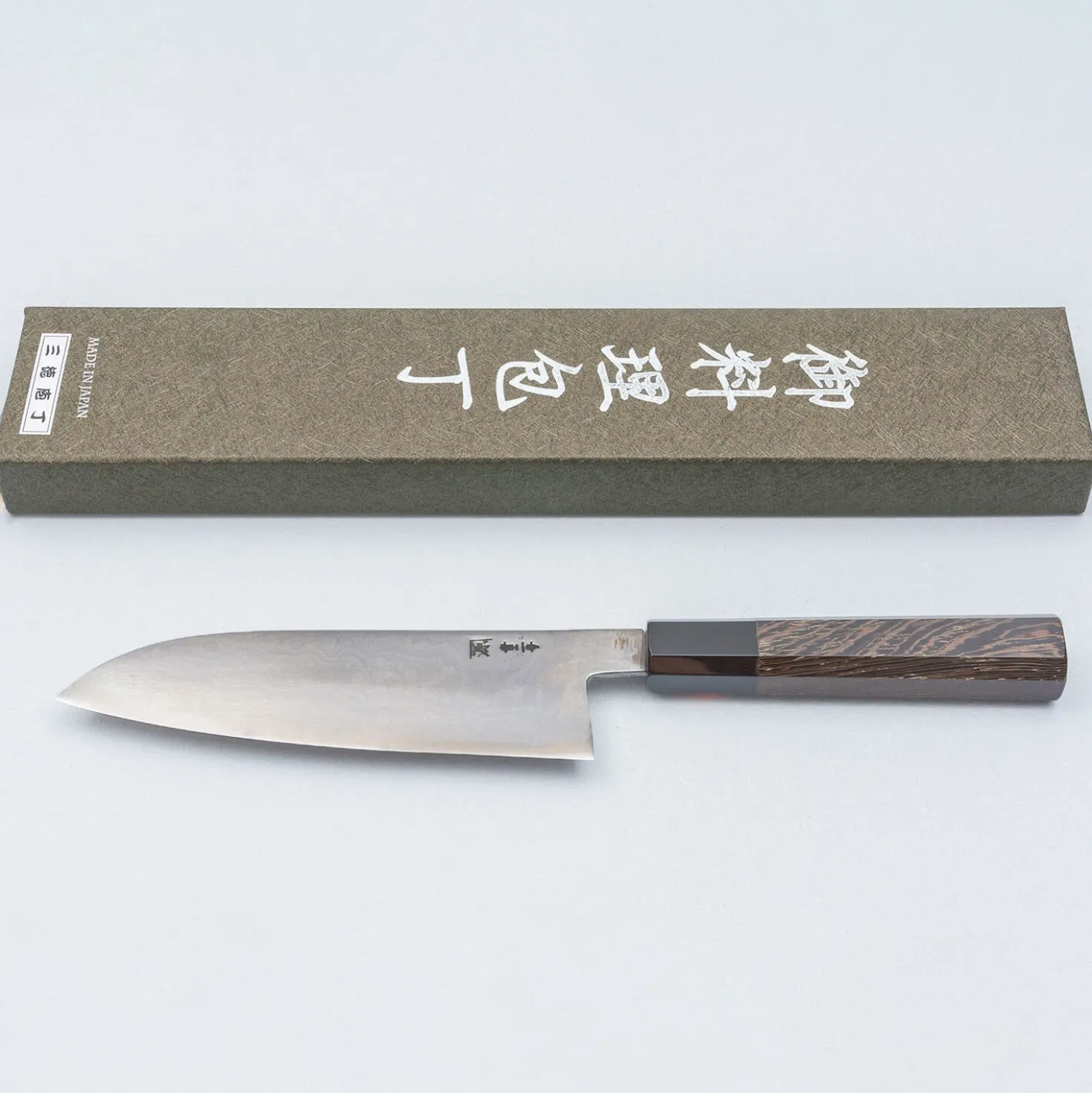 Shigeki Tanaka Aogami 2 Damascus Wenge Santoku 16.5 cm