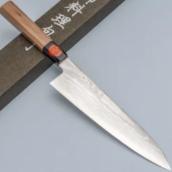 Shigeki Tanaka Ginsan Damast Walnut Gyuto 21 cm