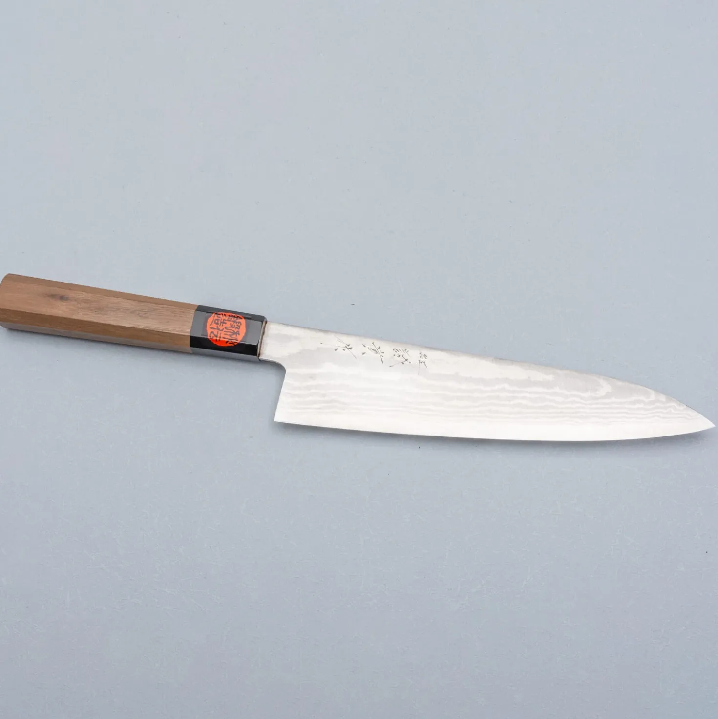 Shigeki Tanaka Ginsan Damast Walnut Gyuto 21 cm