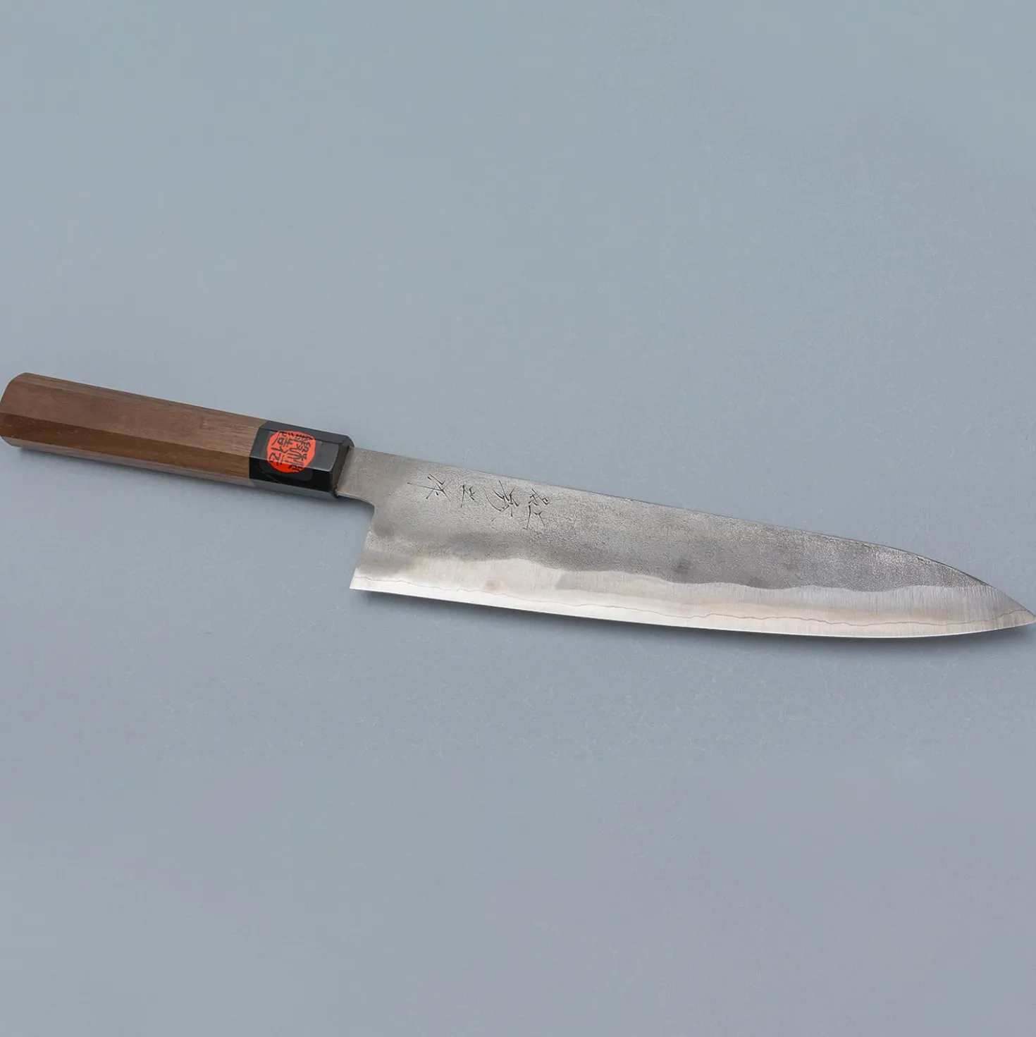 Shigeki Tanaka Ginsan Nashiji Walnut Gyuto 24 cm