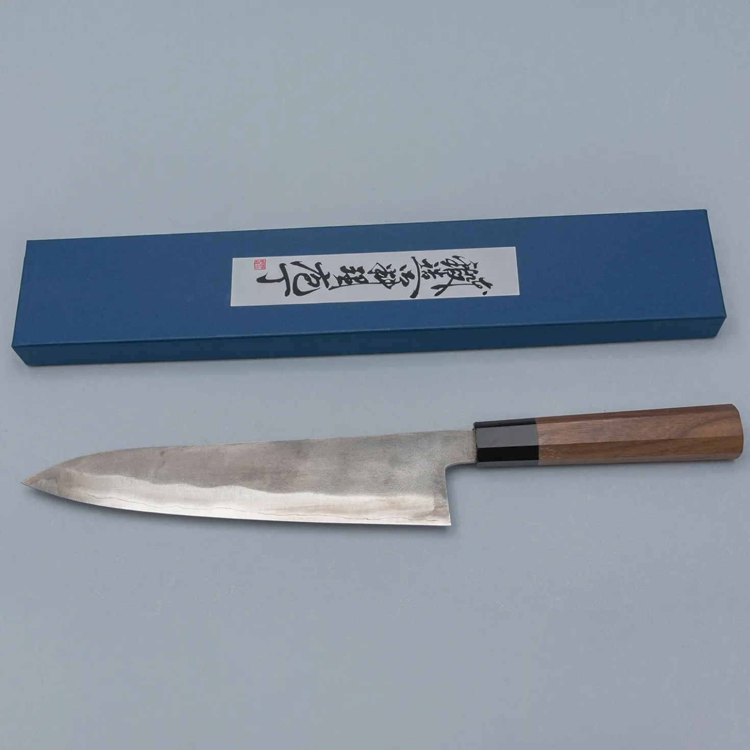 Shigeki Tanaka Ginsan Nashiji Walnut Gyuto 24 cm