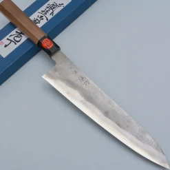 Shigeki Tanaka Ginsan Nashiji Walnut Gyuto 24 cm