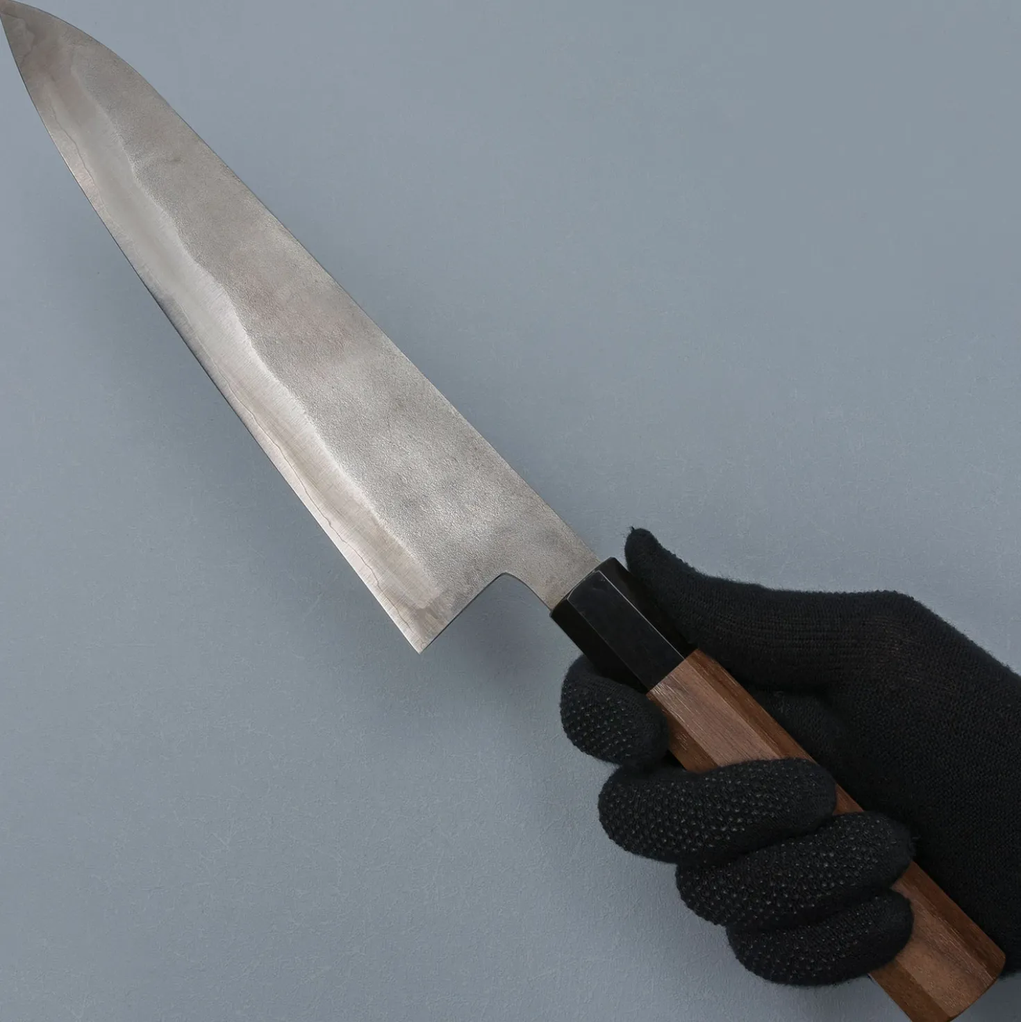 Shigeki Tanaka Ginsan Nashiji Walnut Gyuto 24 cm