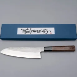 Shigeki Tanaka Ginsan Wenge Santoku 16.5 cm