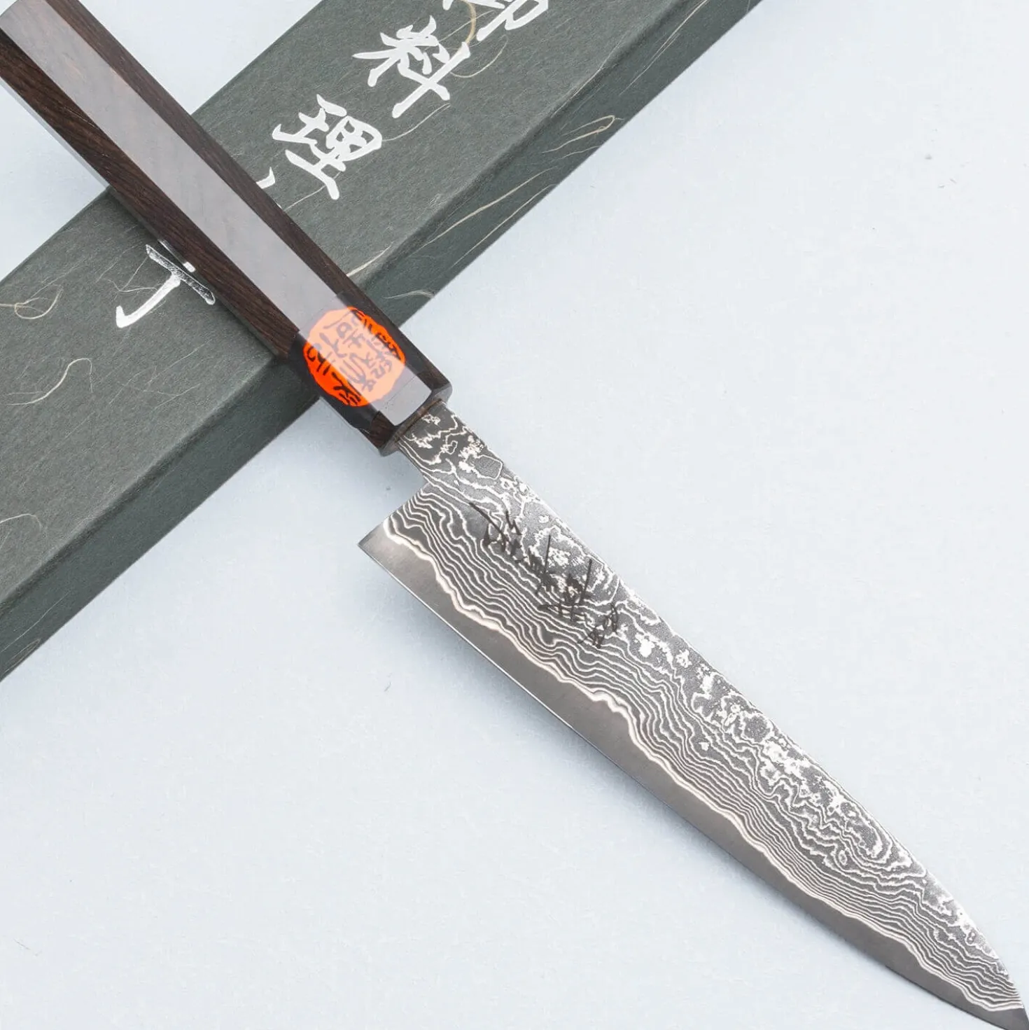 Shigeki Tanaka SG2 Damascus Ebony Petty 15 cm