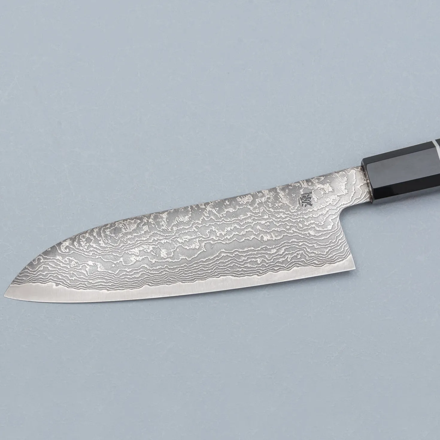 Shigeki Tanaka SG2 Damascus Ebony Santoku 16.5 cm