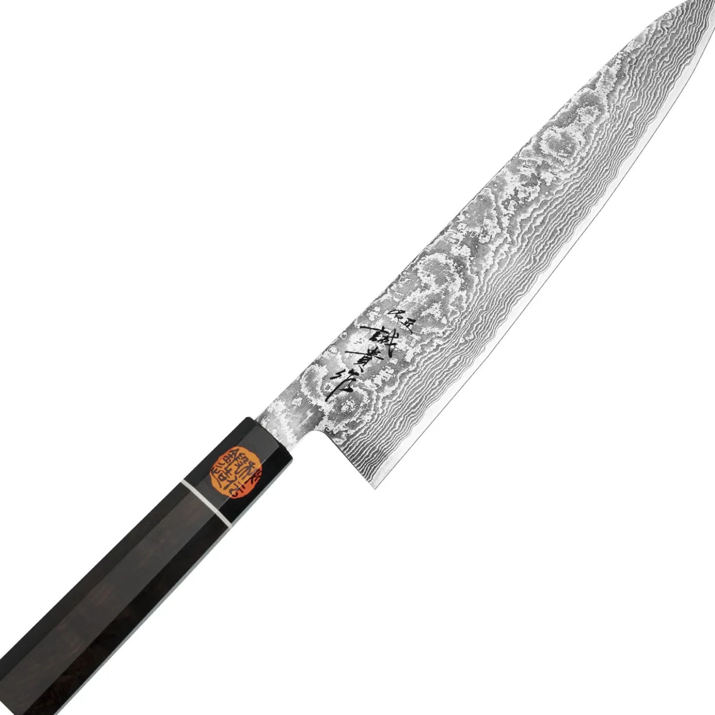 Shigeki Tanaka SG2 Damascus Ebony Ring Gyuto 24 cm