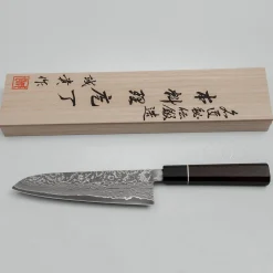 Shigeki Tanaka SG2 Damascus Ebony Ring Gyuto 18 cm