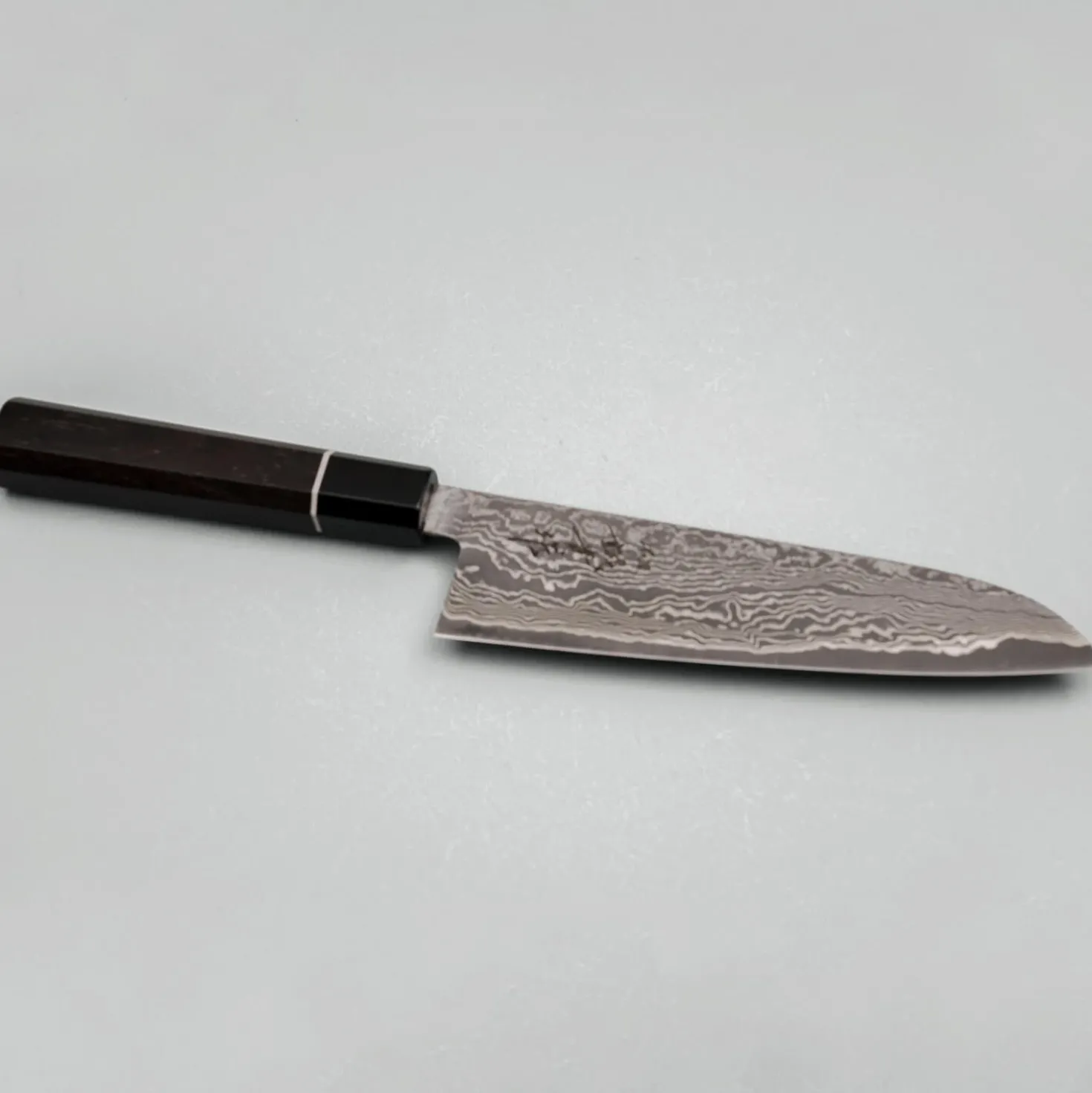 Shigeki Tanaka SG2 Damascus Ebony Ring Gyuto 18 cm
