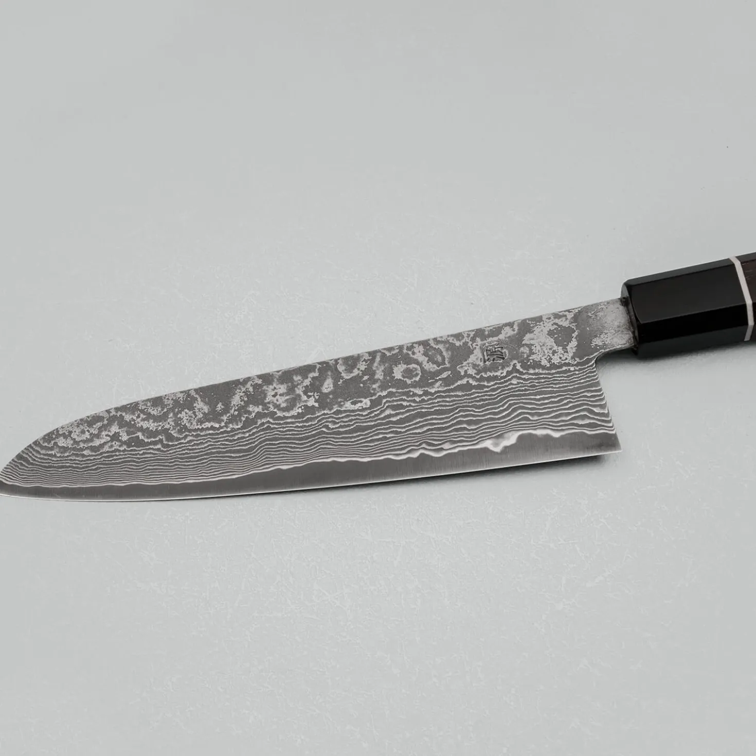 Shigeki Tanaka SG2 Damascus Ebony Ring Gyuto 18 cm
