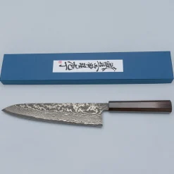 Shigeki Tanaka SG2 Damascus Ebony Gyuto 24 cm