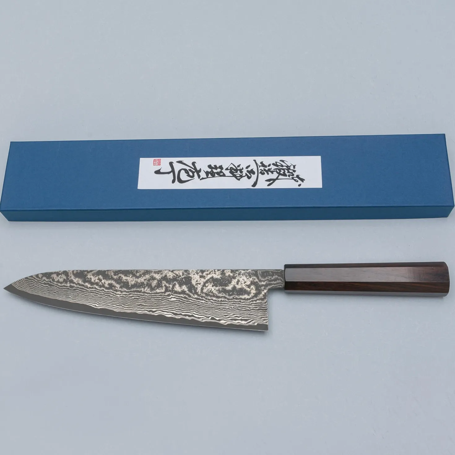 Shigeki Tanaka SG2 Damascus Ebony Gyuto 24 cm
