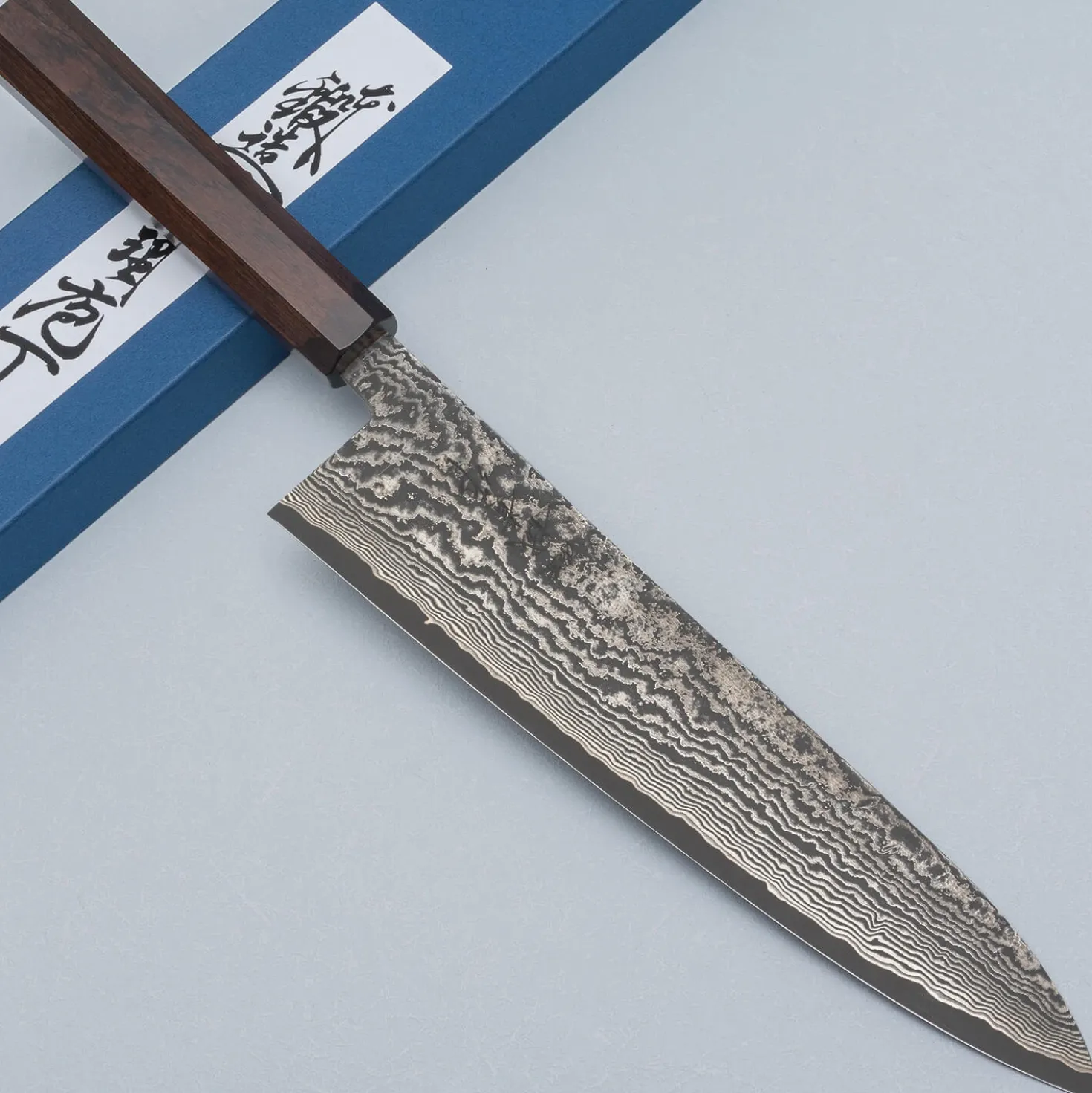 Shigeki Tanaka SG2 Damascus Ebony Gyuto 24 cm