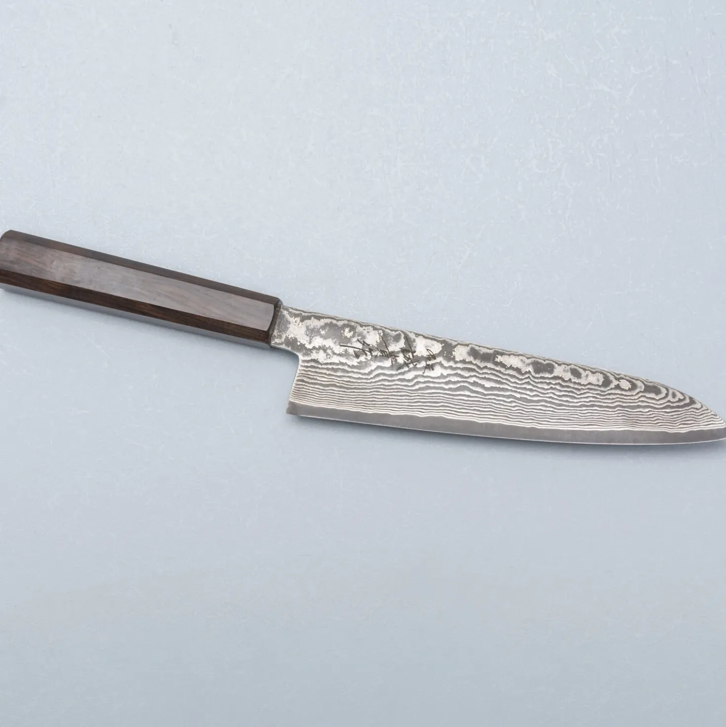 Shigeki Tanaka SG2 Damascus Ebony Gyuto 18 cm