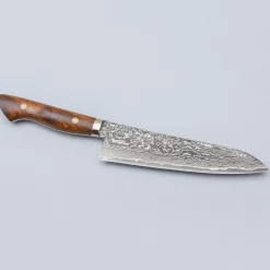 Shigeki Tanaka SG2 Damascus Ironwood Santoku 17 cm