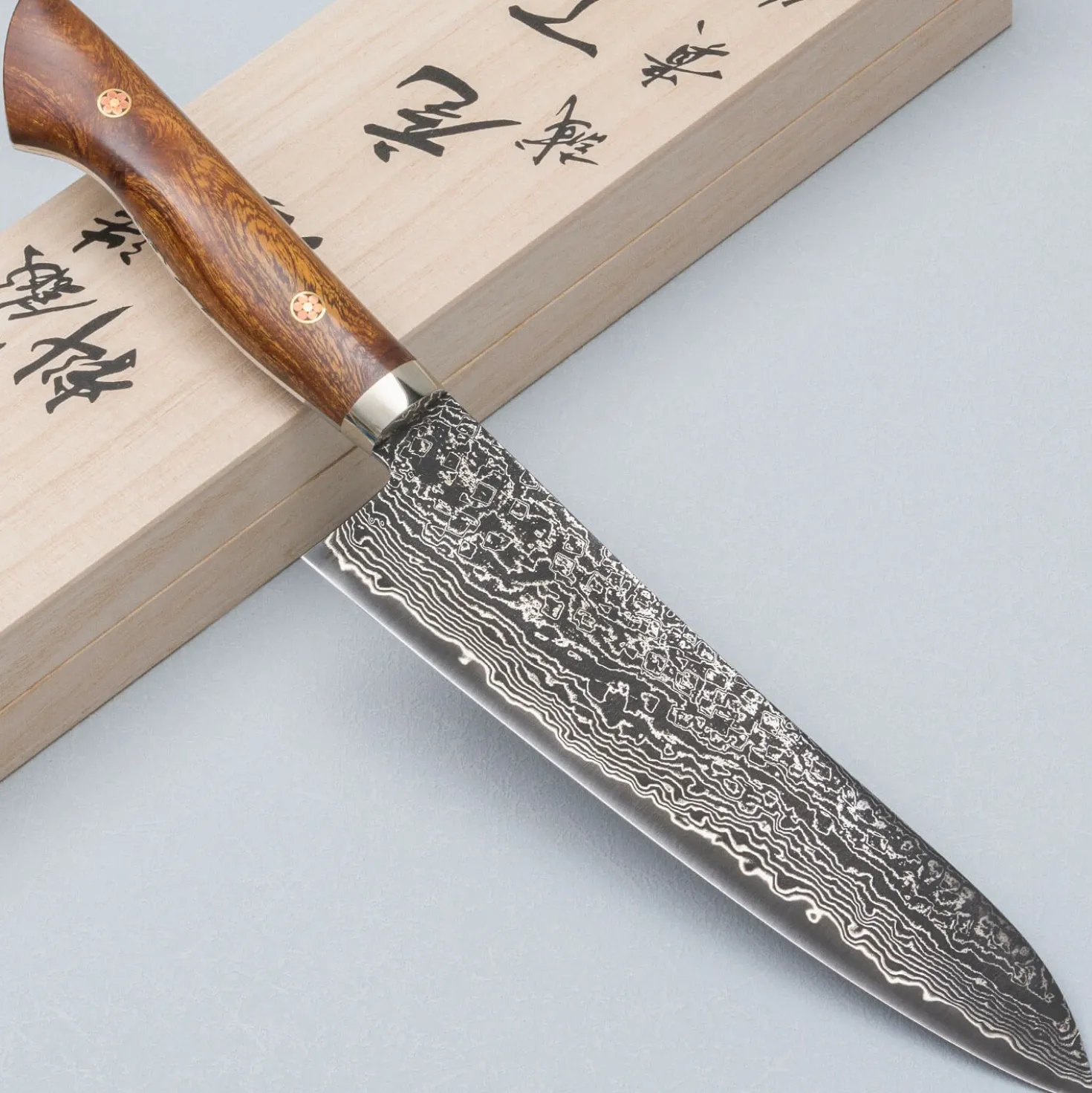 Shigeki Tanaka SG2 Damascus Ironwood Gyuto 18 cm