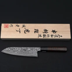 Shigeki Tanaka SG2 Damascus Santoku 16.5 cm