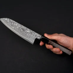 Shigeki Tanaka SG2 Damascus Santoku 16.5 cm