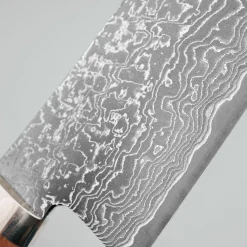 Shigeki Tanaka SG2 Damascus Spalted wood Santoku 18 cm