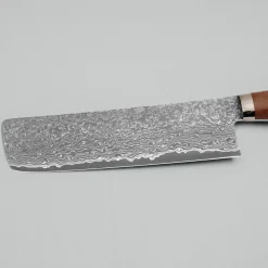 Shigeki Tanaka SG2 Damascus Spalted wood Nakiri